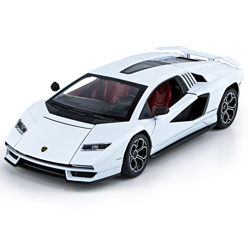 Масштаб 1/24 Lambo LPI800-4, литая под давлением модель автомобиля из сплава, игрушки, откатной автомобиль со звуком и светом для детей, коллекция подарков для взрослых
