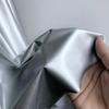 100x148см Кожаная Ткань Жемчужная Зеркальная Поверхность Яркий Серебристый Эластичный Серебристо-Серый ПУ Кожа Ткань для Брюк Одежда DIY Шитье