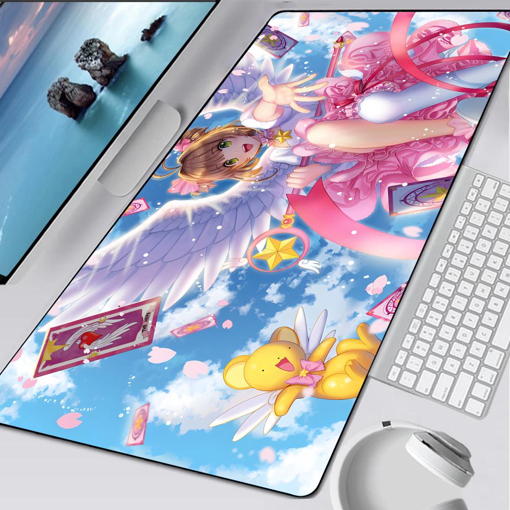 C-Card C-Captor Sakura Коврик для мыши Резиновый коврик для ноутбука XXL Коврик для мыши Ноутбук Геймер Компьютерный стол Игровые аксессуары