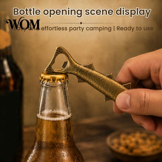 Creative Alloy Bottle Opener Rustic Fish Opener, Cap with Detailed Scale High End Wine Lover Gifts Design, Retro Metal Bar Tool for Beer And