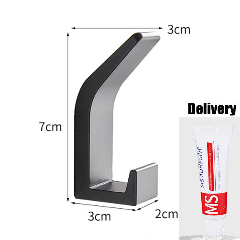 Алюминиевый сплав крючок для халата настенный крючок для ванной комнаты полотенце самоклеящиеся нержавеющие крючки вешалка для ванной комнаты кухонное оборудование
