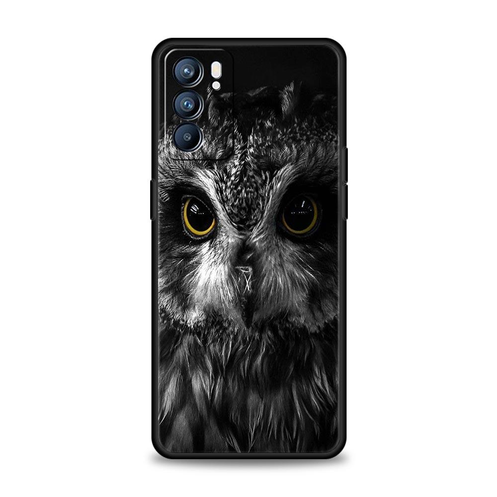 Подарки для девочек Милый чехол-сова для OPPO Find X5 A54 A53 A52 A9 2020 A16 A15 A95 A76 A74 A12 Reno7 SE Reno6 Pro Plus 5G