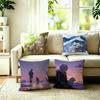 Anime To Your EEternityy Pillow Case Square DoubleSided Sofa Cushion Cover Bedroom Bedside Pillow