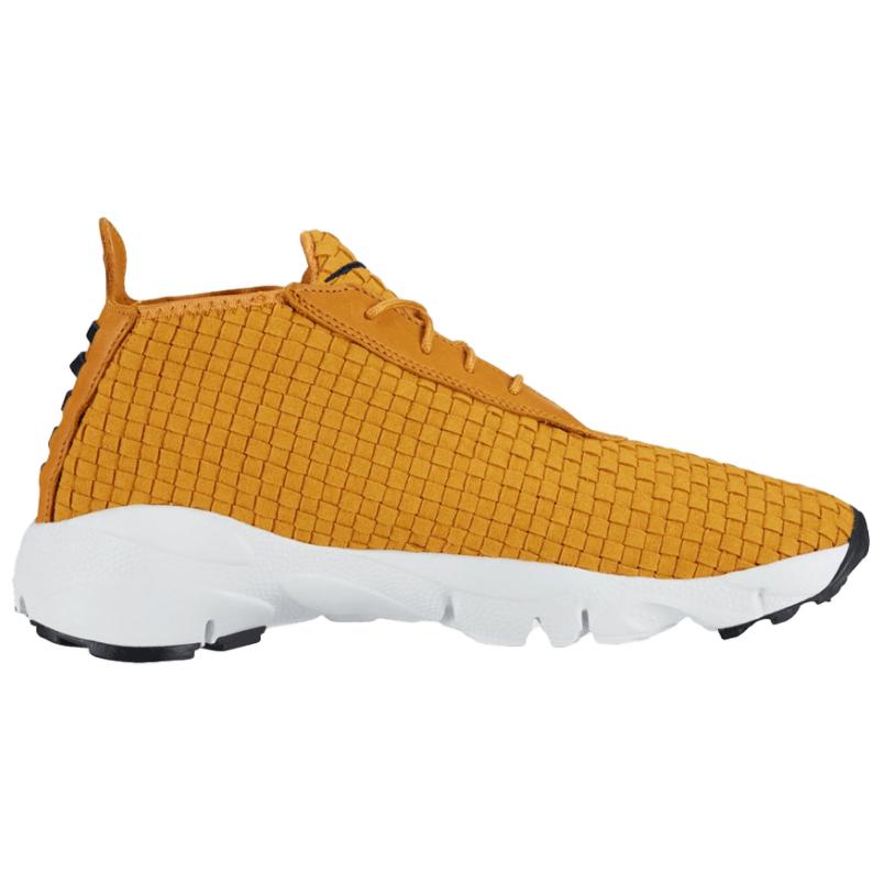 Nike Air Footscape Desert Chukka QS Unisex Sneakers Yellow Bronze Black 637162-700