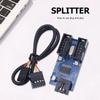 9Pin USB Splitter Professional Motherboard 9Pin USB HUB 1 to 2/4 Female Port Splitter USB Extension Connector
