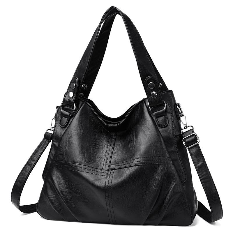 2023 Новая женская плиссированная сумка большой емкости, универсальная сумка через плечо.