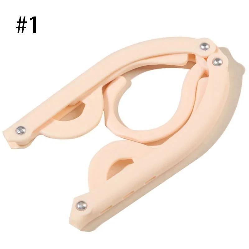 Товары для дома Портативная вешалка с прорезями Складная вешалка для одежды для путешествий Пластиковая складная вешалка для одежды Инструменты для хранения одежды