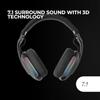 Casque Gaming - MARS GAMING - MHW-PRO - Son 3D 7.1 - Bluetooth 5.3 - Éclairage ARGB Flow