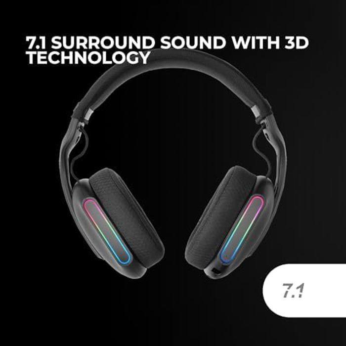 Casque Gaming - MARS GAMING - MHW-PRO - Son 3D 7.1 - Bluetooth 5.3 - Éclairage ARGB Flow