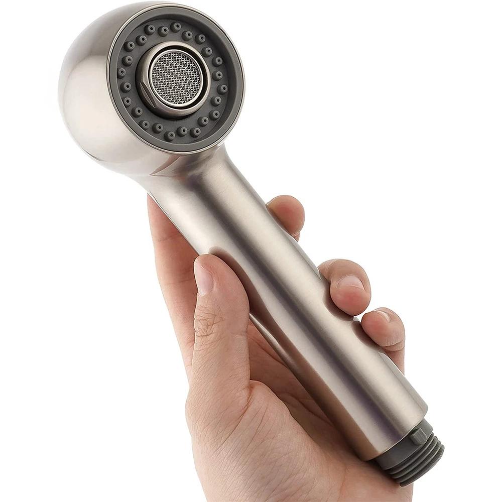 Kitchen Faucet Shower Head Pull-out Sprayer with Push Button Switching 2 Water Modes ABS Kitchen Tap Pull Out Shower Head G1/2