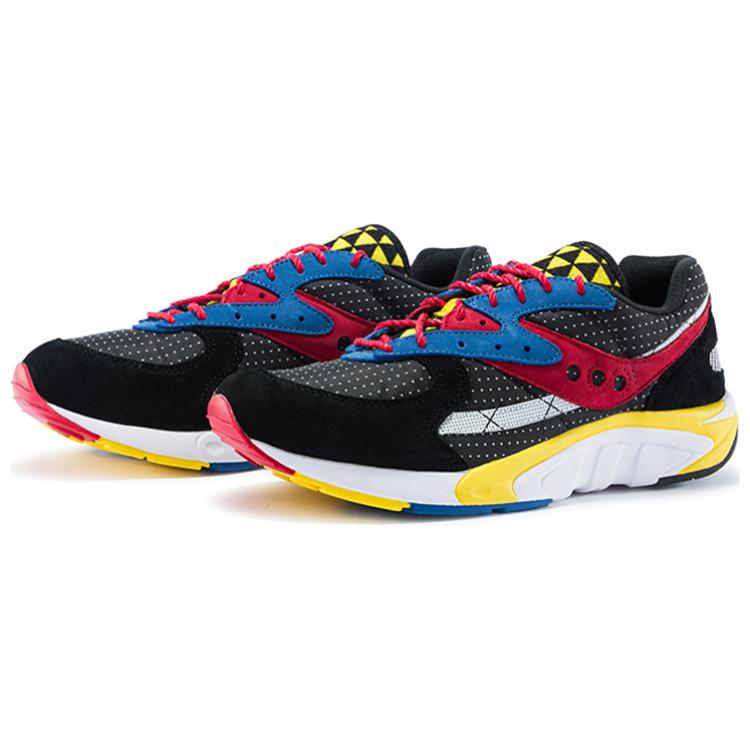 SAUCONY Aya Классические Ретро Тканевые Амортизирующие Впитывающие Пот Низкие Повседневные Кроссовки для Бега Мужские кроссовки Черные Желтые Красные S70516-1