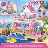 Tide Baby Совместимый с Lego Конструктор Пляжная вилла для девочек Пазл Игрушка