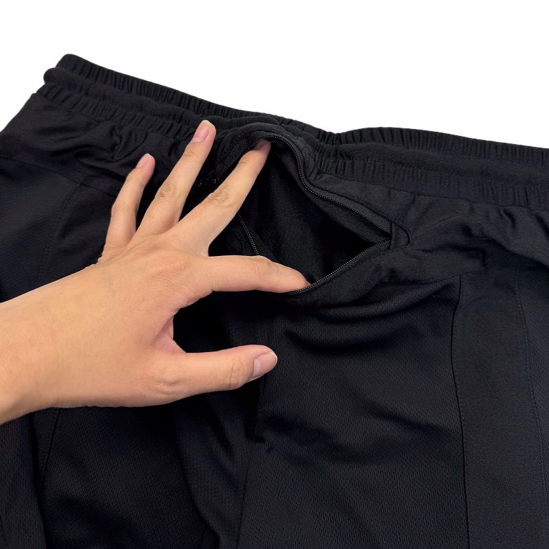 Domestic Single Men Spring/Summer Thin False Two-Piece Suit Silm Stretch Running Pants Training Trousers Quick-Drying Sports Pants