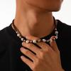 Этнический стиль Кокосовая скорлупа Ожерелье Готический Деревянный Чокер Сладкий Череп Бусины Ожерелье Подарок