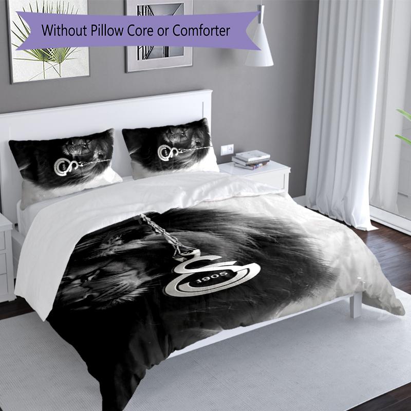 3pcs Galatasaray Sk logo Duvet Cover Set, Includes 1 Duvet Cover and 2 Pillowcases,Skin-Friendly&Comfortable Fabric,Suitable Bedding Sets