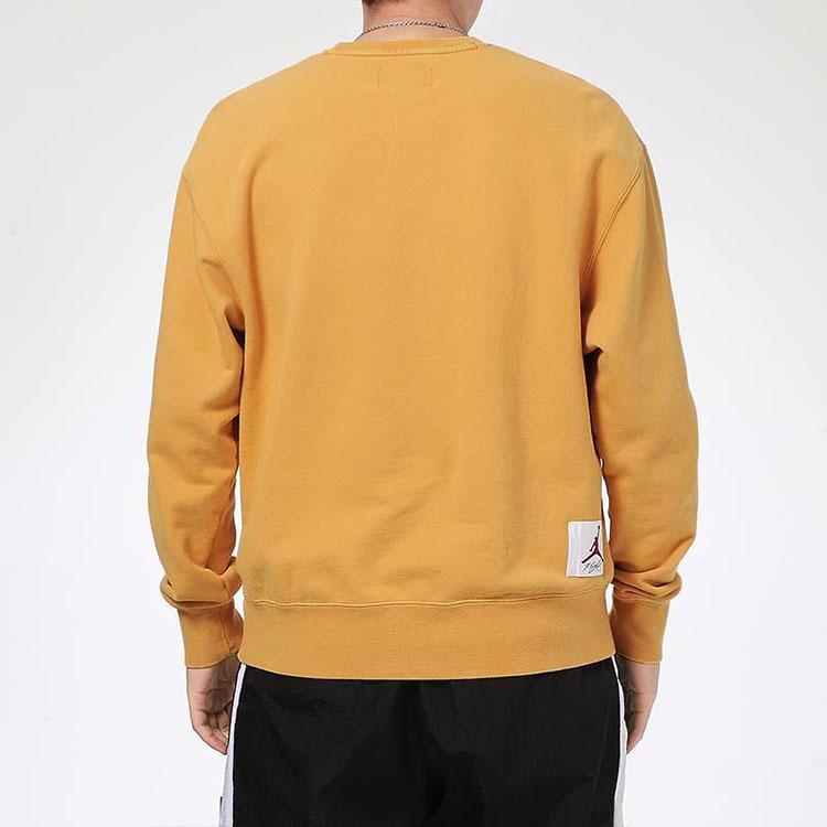 Men's Jordan Sweatshirts Men's Yellow Crew Neck Moderate Other
