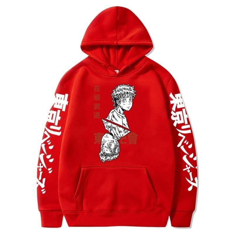 Anime Cartoon Avenger Hanagaki Budo Print Pattern Hoodie Sweater Top
