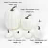 Artificial Assorted Pumpkins  Fake Artificial Maple Leaves Halloween 7pcs
