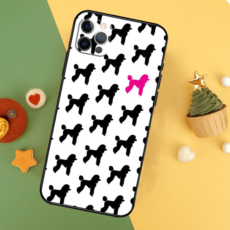 Милый Мультяшный Пудель Чехол для Телефона Для iPhone 17 16 14 13 12 11 15 Pro Max 12 13 Mini 16E 17 Air Ударопрочный Чехол