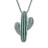 Cactus Pendant Micro-Inlaid Zirconia Street Rap Trendy Men's Fashionable and Versatile Hip-Hop Necklace