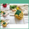 Kindergarten Girls Fashionable Plush Strawberry Chain Bag 2023 Soft Breathable Wearresistant Purse Coin