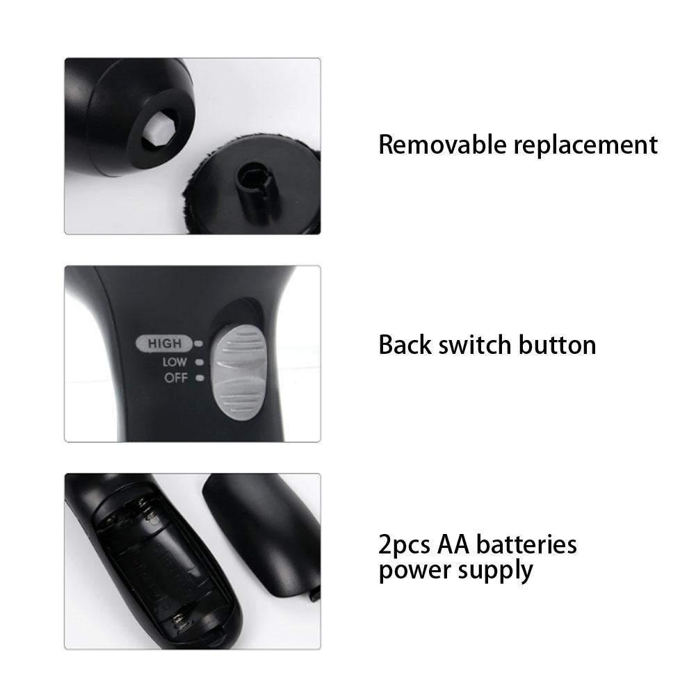 Shoe Polishing Machine Handheld Electric Portable Replaceable Brush Head Shoe Brush Shoe Polishing Tool Electric Shoe Polisher