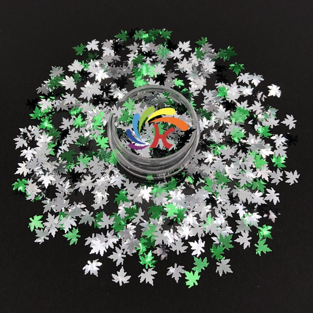 Fall Leaf Glitter Autumn Bulk Polyester Chunky Mix Leaves Glitter for Christmas Decorations