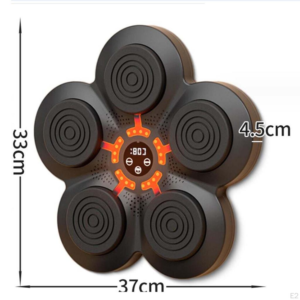 Бокс-машина Музыкальный тренажер Оборудование с RGB-подсветкой Настенное крепление Боксерская подушка Электронная