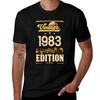 Edition Vinage 1983 Unisex Limited Years 40 Unisex Old Tshirt Antipilling Casual Tshirt