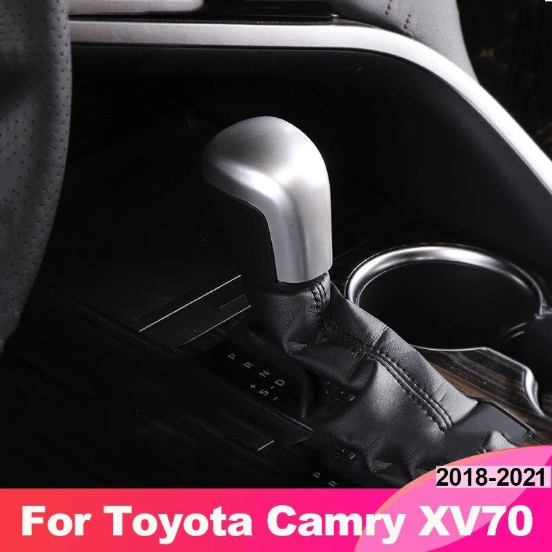 Углеродное волокно, ручка переключения передач, декоративная наклейка, наклейка для Toyota Camry 8TH XV70 2018, аксессуары