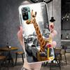 Милый мультяшный жираф, животное, мягкий чехол для телефона для Xiaomi Redmi Note 15 14 14S 13 12 Pro Plus 12S 11 11S 11E 10 10S 11T 5G Fundas C