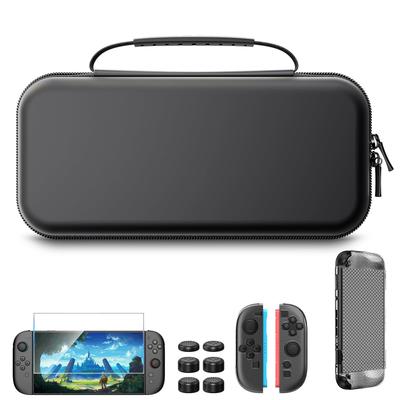 HEYSTOP Switch 2 Совместим со Switch 2 Включает Закаленное Стекло и Накладки на Стики и Хранилище Большой Емкости для и Удобный для Переноски Чехол 4-в-1, Док-станция,