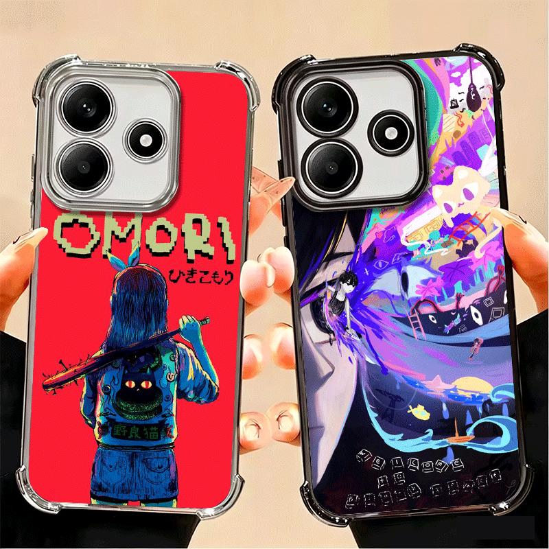Мягкий чехол для телефона с мультяшным персонажем O-Omori для Xiaomi Poco X7 X8 Pro Max X6 X5 X3 F8 Ultra F7 M8 M7 M5S Redmi 15C 15A 15 14C 13C 12C 1