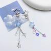 Kawaii Sweet Star Bow Phone Charms Pendant Cute Butterfly Beaded Handmade Keychain For Women Girls Fashion Bag Decoration Gifts