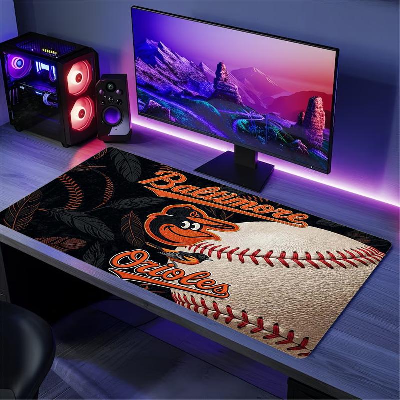 Baltimore Orioles Color Mouse Pad Large Gaming Table Cushion Non-slip Laptop Tablet Big Mousepad XXL Mat Mini PC Playmat With Lock edge