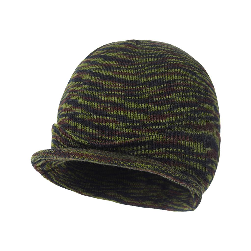 Зимняя, мужская, вязаная шапка, шерстяная шапка с полями, теплая, толстая шапка, подходит для улицы