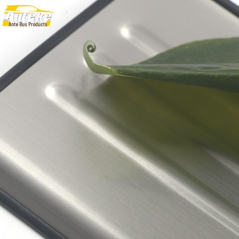 Lantu 21 Door Sill Decoration Sticker & Stainless Steel Welcome Pedal Anti-Scratch Scuff Strip