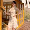 JK&JS Modern Qipao Floral Dress