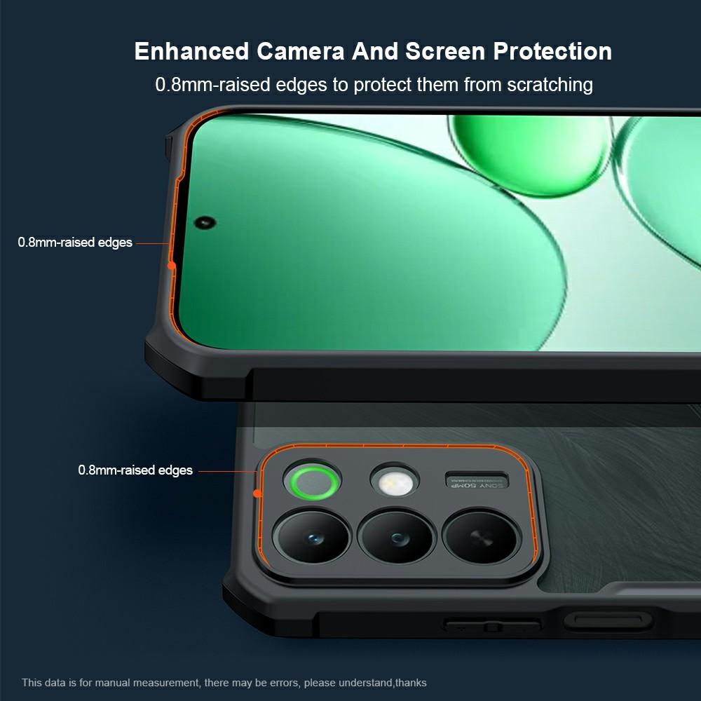 XUNDD Чехол для Realme C85 5G Ударопрочный ТПУ + Акрил Прозрачная задняя панель Чехол для телефона