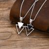 Stylish Geometric Necklaces for Men Boys,Waterproof Black Stainless Steel Square Rectangle Bar Pendant Collar Gifts for Him