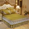 Корейское издание, кружевная юбка для кровати, четыре сезона, приятная для кожи, кружевная нескользящая накидка в стиле принцессы, защита для матраса