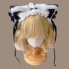 Jk Lolita Lace Headband Plush Cat Ears Barrettes Cute Anime Maid Cosplay Headdress  Daily