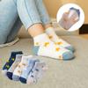 5 Pairs Baby Socks Neonatal Summer Mesh Cotton Polka Dots Plain Stripes Children Socks