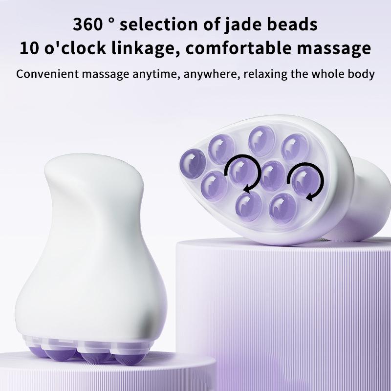 Handheld Ball Massager Jade Bead Ball Full Body Muscles Relax Portable Multifunctional Roller Massage Tools