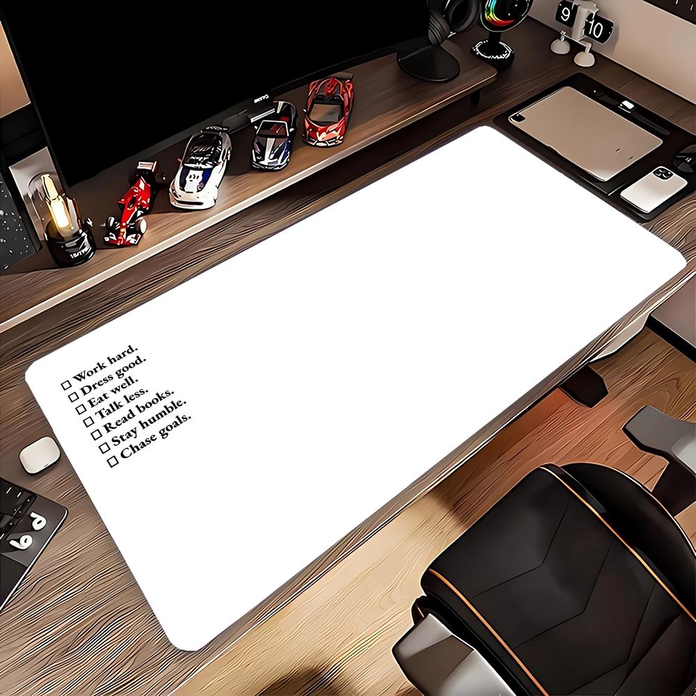 Inspirational Sentence Pattern Extra-large Gaming Mouse Pad, Keyboard and Laptop Non-slip Rubber Desk Mat, Computer Accessories