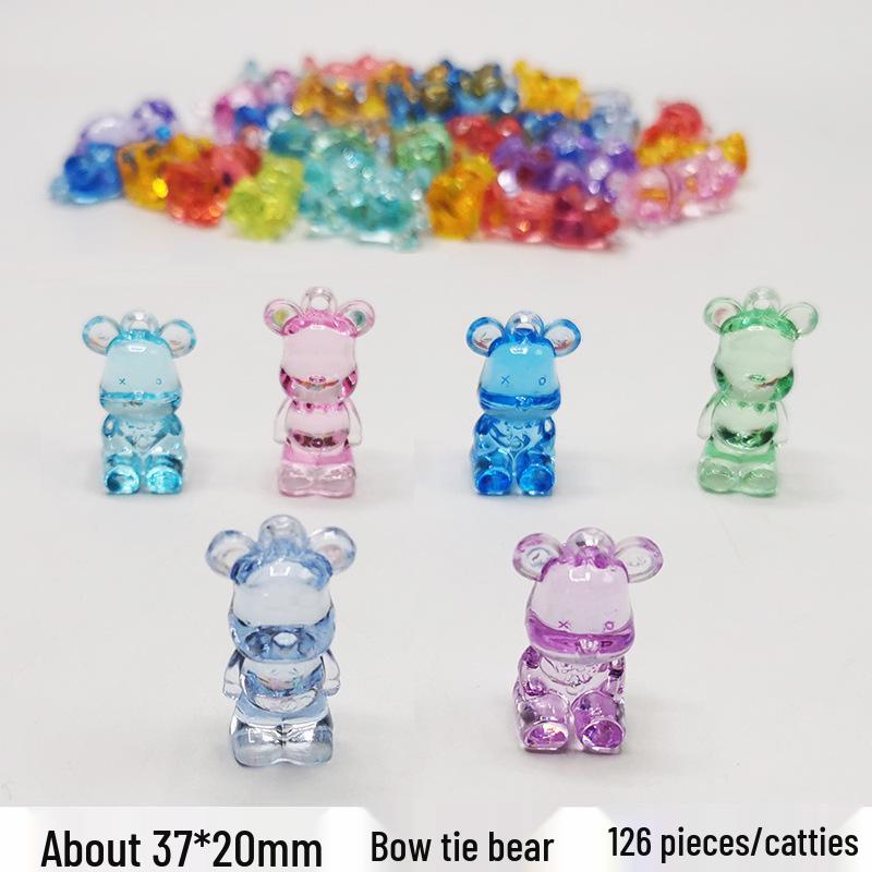 Colorful Mini Acrylic Milk Bottle Cartoon Ornaments - Cute Handmade DIY Decorative Accessories