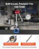 Dial Test Indicator with Magnetic Flexible Base Stand, 0.03 mm Accuracy, 0-25.4mm Range, Fine Adjustable Long Arm, Professional for Machine Set-Up,