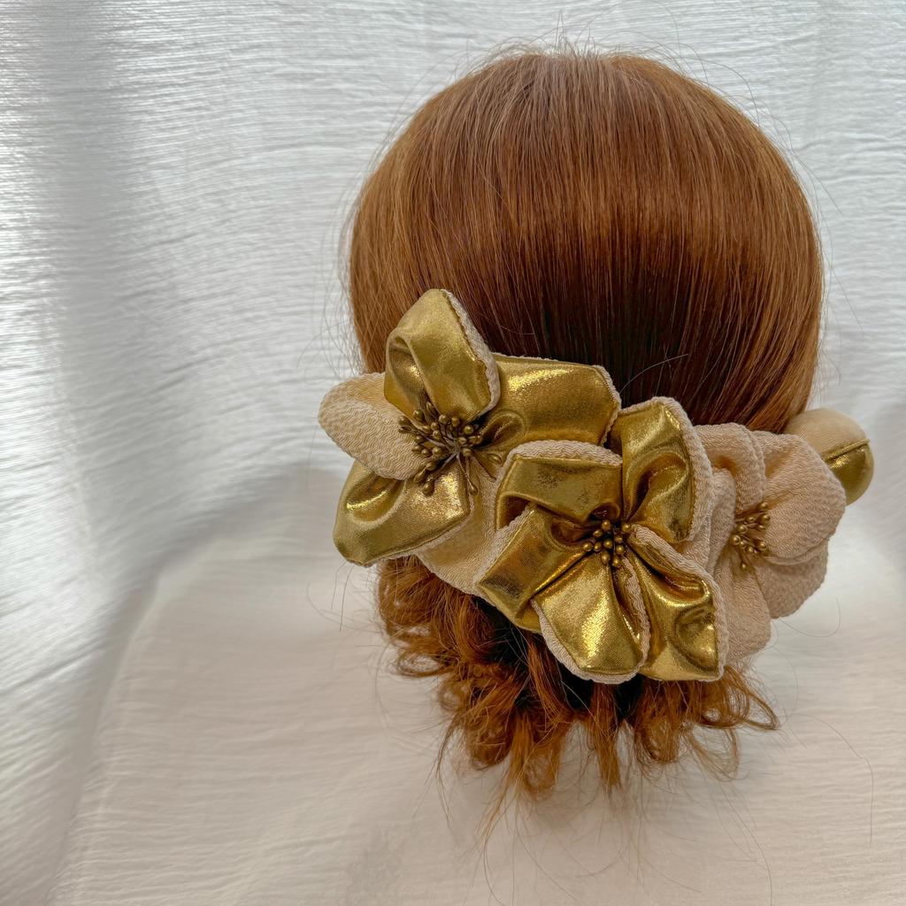 Креповый шарик для волос, японская ткань для выпускного, церемония совершеннолетия, украшение, работа, свадебный, канзаши, одежда, церемония, свадьба,