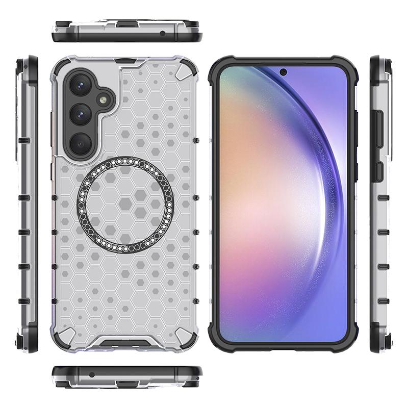 Для Samsung Galaxy A35 Магнитное кольцо задняя крышка телефона чехол Magsafe кольцо беспроводная зарядка объектив защита противоударные чехлы