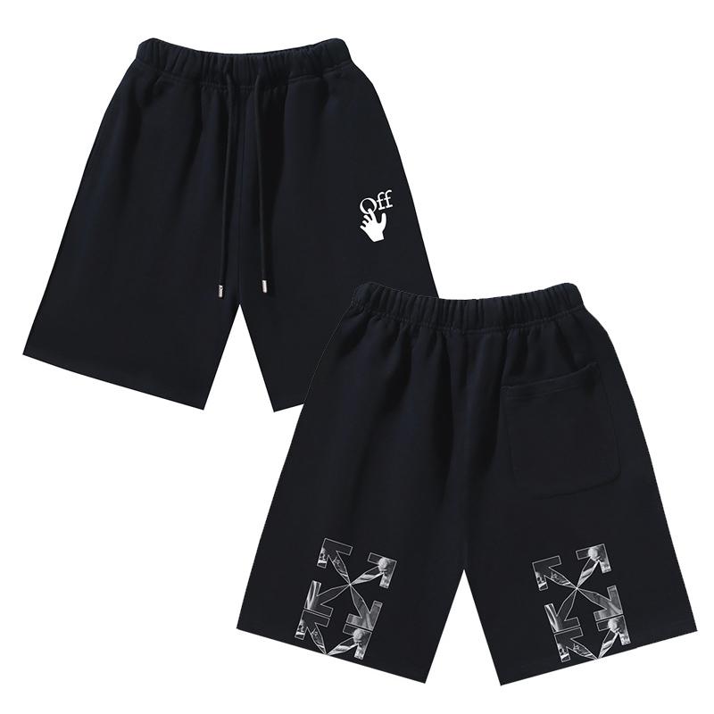 1197 Off-White 2026 Spring/Summer New OW Oil Painting Arrow Pattern Printed Men's and Women's Casual Loose Shorts